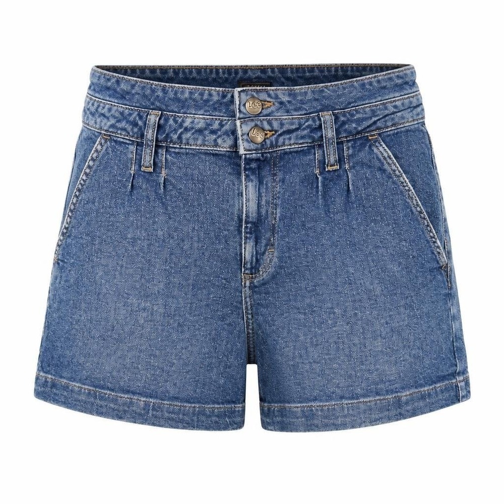Lee Jean Shorts Womens 6 Blue Denim High Rise Jorts Premium Daisy Duke Western